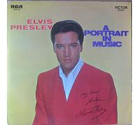 ELVIS PRESLEY - ELVIS PRESLEY Vinyl LP- A Portrait In Music (Orange RCA Victor,German Pressing)