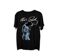 Elvis Presley-Elvis Signature King of Rock Gift Fan All Size ShirtBlackXXL