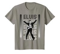 Elvis Presley King of Rock & Roll Retro Jump Kids Camiseta