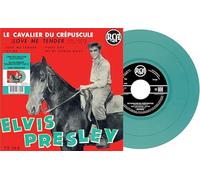 Elvis Presley - Le Cavalier du Crépuscule - 7" Pochette Française Bleu/Vert [Vinilo]