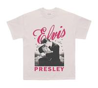 Elvis Presley Mercancía de Artista Unisex para Adultos, Natural, XXL