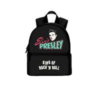 ELVIS PRESLEY Mochila unisex oficial Merch King of Rock 'N Roll, color negro, MINI, Negro, MINI BACKPACK