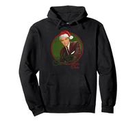 Elvis Presley Oficial Feliz Navidad XOXO, Elvis Sudadera con Capucha, Unisex para Adultos, Negro, S