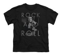 Elvis Presley Rock and Roll Kids Youth T Shirt The King Rock TeeBlackS
