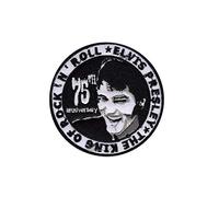 Elvis Presley The King Of Rock N Roll parche patch bordado con logotipo para planchar de hierro en apliques