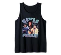 Elvisly Yours Elvis Presley El Rey Retro Montage Camiseta sin Mangas