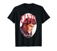 Elvisly Yours Elvis Presley Retro King of Rock & Roll Ovalado Camiseta