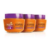 Elvive L'Oréal Paris Elvive - Mascarilla hidratante para cabello rizado o ondulado, aceite extraordinario rizado, 300 ml, 3 paquetes de 6 unidades