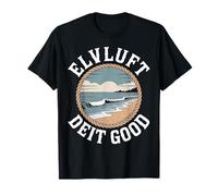 Elvluft Deit Good Hamburg City Amanecer Olas Camiseta