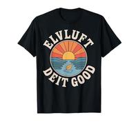Elvluft Deit Good Hamburg City Amanecer Olas Camiseta