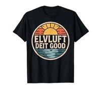Elvluft Deit Good Hamburg City Amanecer Olas Camiseta