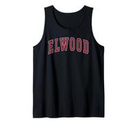 Elwood Indiana Souvenir College Style Red Text Camiseta sin Mangas
