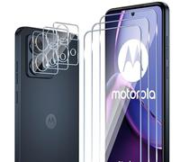 ELYCO Cristal Templado para Motorola Moto G84 5G, 2 Piezas 3D Protector de Pantalla + 3 Piezas Protector de Lente Cámara, 9H Dureza Anti-Rasguños, Sin Burbujas HD Vidrio Templado