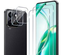 ELYCO Cristal Templado por Honor 200 Smart 5G, 2 Piezas Protector de Pantalla + 2 Piezas Protector de Lente Cámara, 9H Dureza Anti-Rasguños Protector Pantalla, Sin Burbujas HD Vidrio Templado