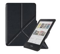ELYCO Funda para Kobo Clara BW/Clara Colour 7 Pulgadas, Cover Protectora Plegable, Funda de Cuero PU, Negro