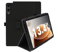 ELYCO Funda para TECLAST T65 13.4 Pulgadas, Cover PU Protector con Soporte Multiángulo, Ultra Delgada Anti-Caída Case con Correa para la Muñeca, Negro