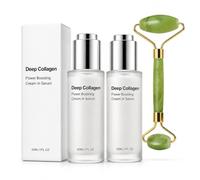 ELYCO Maison Deep Collagen Sérum Corea 2 unidades, suero de colágeno | Con rodillo de masaje facial, antiedad con ácido hialurónico para un cuidado hidratante reafirmante para todos los tipos de