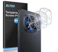 ELYCO Protector de Lente Cámara para Xiaomi Redmi Note 15 Pro 5G/15 Pro Plus 5G/POCO M8 Pro 5G, 3 Piezas Cristal Templado Cámara, 9H Dureza Anti-Rasguños Sin Burbujas HD Protector lente