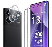 ELYCO Protector de Pantalla Compatible con Xiaomi Redmi Note 13 Pro Plus 5G/Note 13 Pro+ 5G, 2 Cristal Templado + 2 Protector Lente Cámara, 9H Anti-Arañazos Vidrio Templado [3D Cobertura Completa]