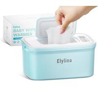 Elylina Calentador de toallitas para bebé con música integrada, innovador diseño de resorte, dispensador de toallitas de gran capacidad, calentamiento rápido y uniforme, 4 modos de control de