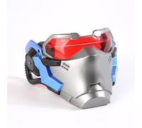 eLymwoo Soldier 76 Air Vent Máscara OW Jack Casco Morrison Game Cosplay Prop (sin luz luminosa)