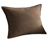 ELYSYSRL Funda Cojin 80x80 50x70 Decorativa con Cremallera, Fundas de Cojines 50x50 45x45, Modernos Funda de Almohada 70x40 para Sofa Cama Salon(Café,40x70cm(Pack of 1))