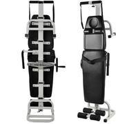 ELZEM Camilla De Masaje con Tracción Cervical Y Lumbar, Estirador De Cuello, Dispositivo Portátil De Estiramiento Corporal para El Hogar Y La Oficina Wide 36cm