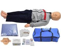 ELZEM Maniquí RCP Infantil de Cuerpo Completo, Maniquí de Reanimación y Primeros Auxilios para Entrenamiento, Prácticas de Enfermería y Formación Médica (C)