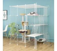 ELzEy Casa Gato Jaulas for gatos en interiores - Caja for gatos DIY Recinto for exteriores for gatos Jaula for gatos Parque infantil Recinto for gatos Accesorios for jaulas for gatos Jaulas for perros