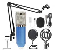 ELzEy Conjunto de micrófono de Condensador micrófono portátil for Karaoke, discurso, Actividades al Aire Libre for Cantar