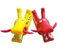 ELzEy Diversión Deportes Evento Montar Correr Juego Juguete Inflable Dragón Barco, Equipo de Trabajo en 2 Piezas(6 Seats)