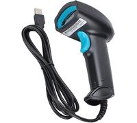 ELzEy Escáner de código de Barras QR Lector de código de Barras a Prueba de Polvo cableado for la Industria,escáner de código de Barras USB con Cable en supermercados, farmacias, panaderías, bibliote