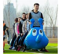 ELzEy Juegos de colaboración Entre la Escuela y la Familia, Juguetes inflables, versión Azul(8 Seats)