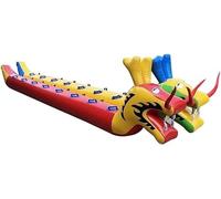ELzEy Juegos de Equipo al Aire Libre, 2 Piezas, Juguetes Deportivos Trabajo en, Bote Inflable con dragón, Actividades competitivas for Grupos Juegos(6 Seats)