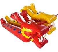 ELzEy Juegos de Equipo al Aire Libre, Juguetes Deportivos, Bote Inflable dragón for Juegos día Campo, construcción Equipos, 2 uds(5 Seats)