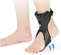 ELzEy Ortesis de Tobillo y pie, férula for Fascitis Plantar, Tirantes Ajustables for Tobillo, Corrector Postural de caída de pie, Soportes for pies (Color : Left, Size : L)