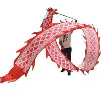 ELzEy Serpentinas de Cinta Serpentinas de Danza del dragón for Personas Mayores Equipo de Entretenimiento físico Juguetes Populares(Rosso,6m/19.7ft)