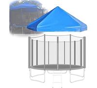 ELzEy Toldo de trampolín con Marco, Cubierta Dosel for Sol, Lluvia y Nieve, Sombra Tienda al Aire Libre for Patio Trasero, Azul(8FT)
