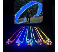 ELzEy Utilizado for Juegos nocturnos, Cinta de dragón de Danza de Ejercicio Cuadrado, Luces de Cinta de dragón giratorias for Deportes y Fitness(BLU,10 m (33 ft))