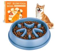 elzle Cuenco de alimentación Lenta para Perros, Cuenco antiestrangulamiento para Perros, antihinchazón, promueve una Dieta Saludable y ralentiza el Cuenco de alimentación para Todas Las Mascotas