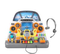 elzle Jet Pilot Interactive Dashboard, Juguetes de avión para niños Mayores de 3 años, Juguete de conducción de Coche para niños y niñas, Regalo de cumpleaños para niños