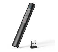 elzle Mando a Distancia para presentación, 2,4 GHz, con Receptor USB, hipervínculo y Control de Volumen para Mac, PC, Ordenador portátil