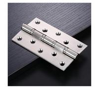 ELZNSQQK Bisagras Planas de Acero Inoxidable de 2 Piezas, de 4 y 5 Pulgadas, for Puertas de Madera Maciza, Plegables, ranuradas y firmes.(2pcs 5 Inch A)