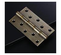 ELZNSQQK Bisagras Planas de Acero Inoxidable de 2 Piezas, de 4 y 5 Pulgadas, for Puertas de Madera Maciza, Plegables, ranuradas y firmes.(2pcs 5 Inch E)