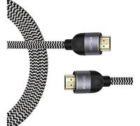 ELZO 8K HDMI 2.1 Cable 1.8M, Ultra HD Fibra de alta velocidad 48Gbps 8K @ 60Hz 4K @ 120Hz 7680P Dolby Vision, Dynamic HDR, eARC Compatible con los más nuevos Apple TV, Xbox Series X, PS3, PS4, PS5
