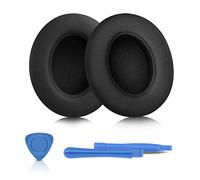 ELZO Almohadillas de Repuesto para Auriculares, compatibles con Auriculares Beats Studio 2 y Studio 3, Piel más Suave, Espuma de cancelación de Ruido de Alta Densidad, Grosor (Negro)