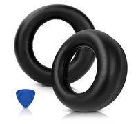 ELZO Almohadillas de Repuesto para Sony PlayStation 5 Pulse PS5 3D Auriculares, Cuero Proteico Más Suave, Aislamiento de Ruido, Espuma Viscoelástica, Grosor Añadido, Negro
