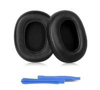 ELZO Almohadillas de Repuesto Profesionales para Skullcandy Crusher Wireless/EVO/ANC, Hesh 3/EVO/ANC, Cuero Proteico Más Suave, Aislamiento de Ruido, Espuma Viscoelástica, Grosor Añadido (Negro)