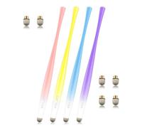 ELZO Lápiz para Pantalla Táctil, Universal para Apple/iPad, Bolígrafo Digital Lápiz, Aluminio Stylus Pen Cintura Delgada para Pantallas Táctiles, Rosa/Azul/Amarillo/Morado