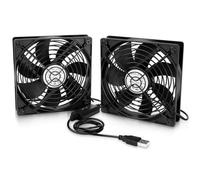 ELZO USB Ventilador 120mm 5V, 3 Velocidades Ajustables, Ventilador de Refrigeración Electrónico, Ventilador de Computadora PC para PS4 PS5 Caja de TV Gabinete AV Router Impresora 3D